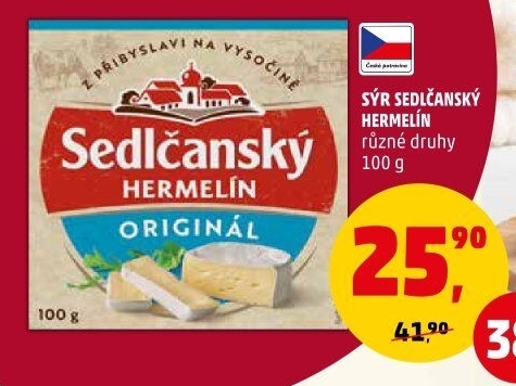 Sýr Hermelín Sedlčanský