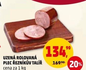 Uzená rolovaná plec Řezníkův talíř