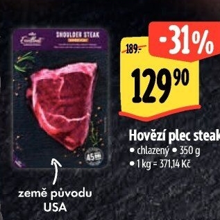 Hovězí plec steak Albert Excellent