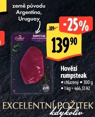 Hovězí steak Rump Albert Excellent