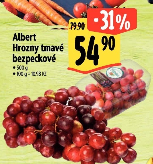 Hrozny tmavé bezsemenné Albert