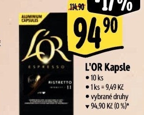 Kapsle pro Nespresso L'