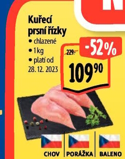 Kuřecí prsní řízky