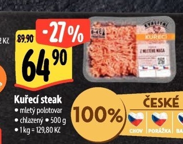 Kuřecí steak mletý Albert