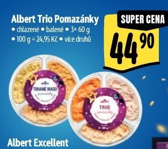 Pomazánky trio Albert