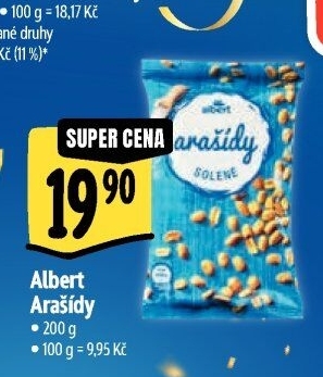 Pražené arašídy Albert