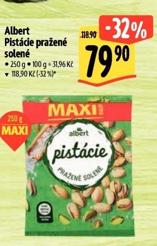 Pražené pistácie Albert