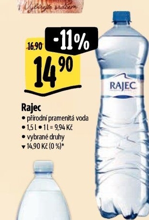 Přírodní voda Rajec