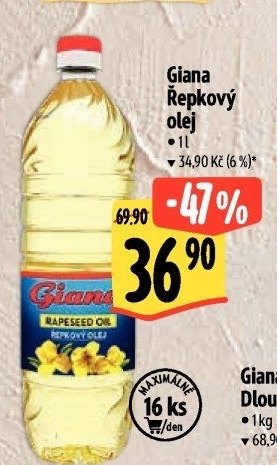 Řepkový olej Giana