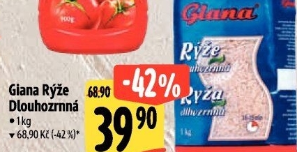 Rýže dlouhozrnná Giana