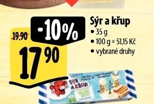 Sýr a křup Veselá kráva