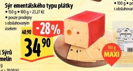 Sýr ementálského typu Albert