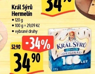Sýr Hermelín Král sýrů