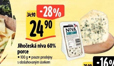 Sýr Niva Jihočeská 60% Madeta