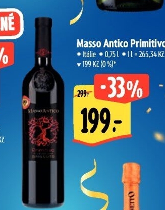 Víno Primitivo Masso Antico