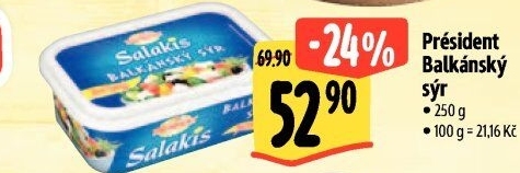 Balkánský sýr Président