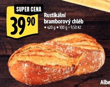 Chléb bramborový rustikální