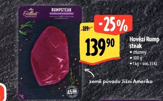 Hovězí steak Rump Albert Excellent