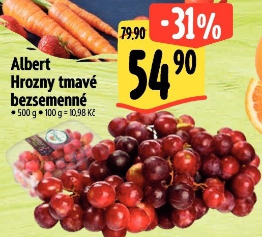 Hrozny tmavé bezsemenné Albert