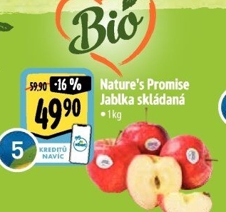 Jablka bio Nature'