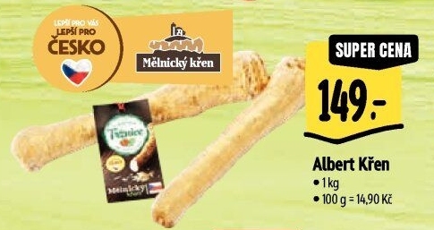 Křen čerstvý Mělnický