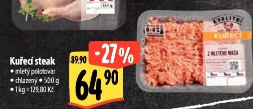 Kuřecí steak mletý Albert