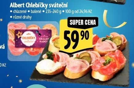 Obložený chlebíček Albert