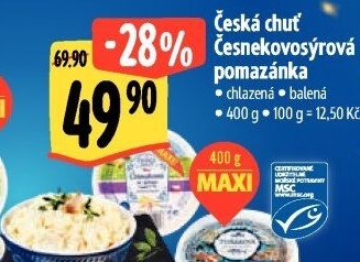 Pomazánka česnekovo-sýrová Česká chuť