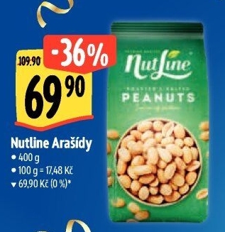 Pražené arašídy NutLine