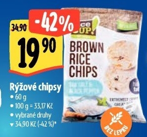 Rýžové chipsy Rice Up