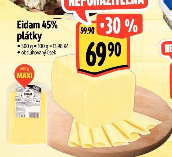 Sýr Eidam 45% Albert