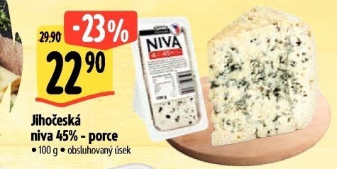 Sýr Niva Jihočeská 45% Madeta