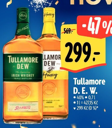 Whiskey irská Tullamore Dew