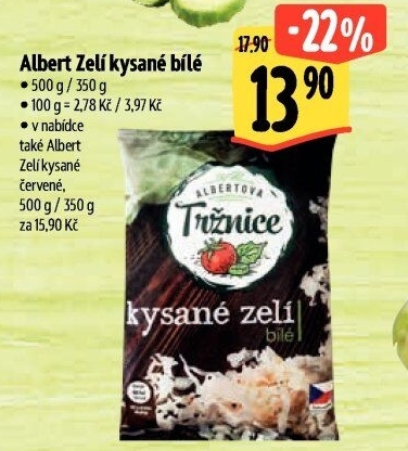 Zelí bílé kysanéAlbert