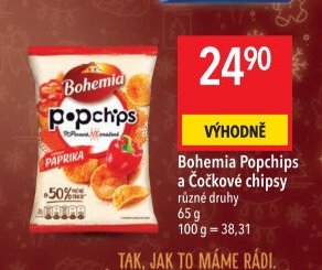 Bohemia Popchips a Čočkové chipsy