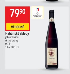 Habánské sklepy jakostní vína