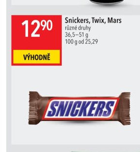 Snickers, Twix, Mars