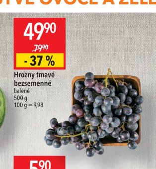 Hrozny tmavé bezsemenné