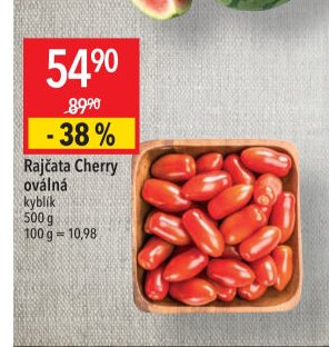 Rajčata Cherry oválná
