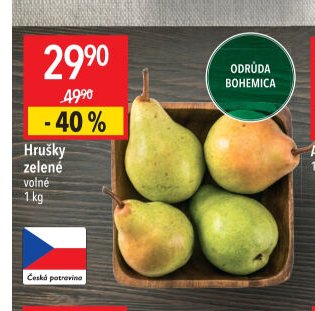 Hrušky zelené