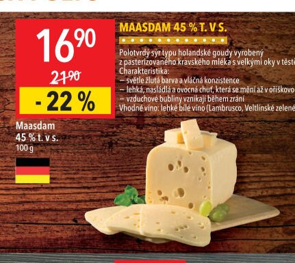 Maasdam 45 % t. v s.