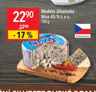 Madeta Jihočeská Niva 45 % t. v s.