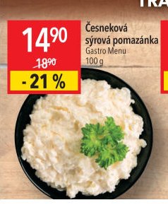 Česneková sýrová pomazánka