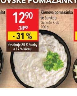 Křenová pomazánka se šunkou