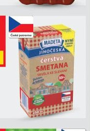 Jihočeská smetana ke šlehání