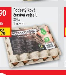 Podestýlková čerstvá vejce L