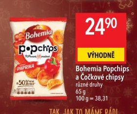Bohemia Popchips a Čočkové chipsy