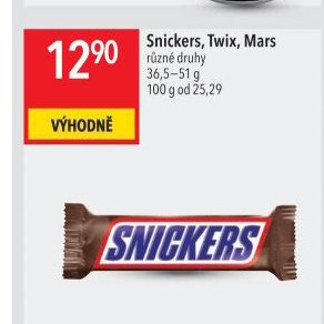 Snickers, Twix, Mars