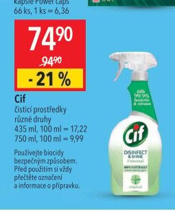 Cif čisticí prostředky