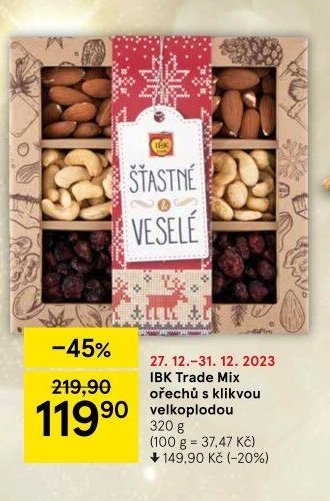 IBK Trade Mix ořechů s klikvou